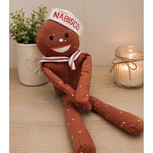 Vtg Nabisco Mister Salty Pretzel Mascot Plush Russ Berrie Advertising Toy 11"
